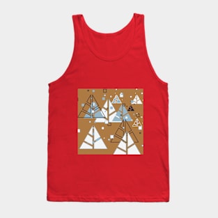 Abstract Christmas tree Tank Top